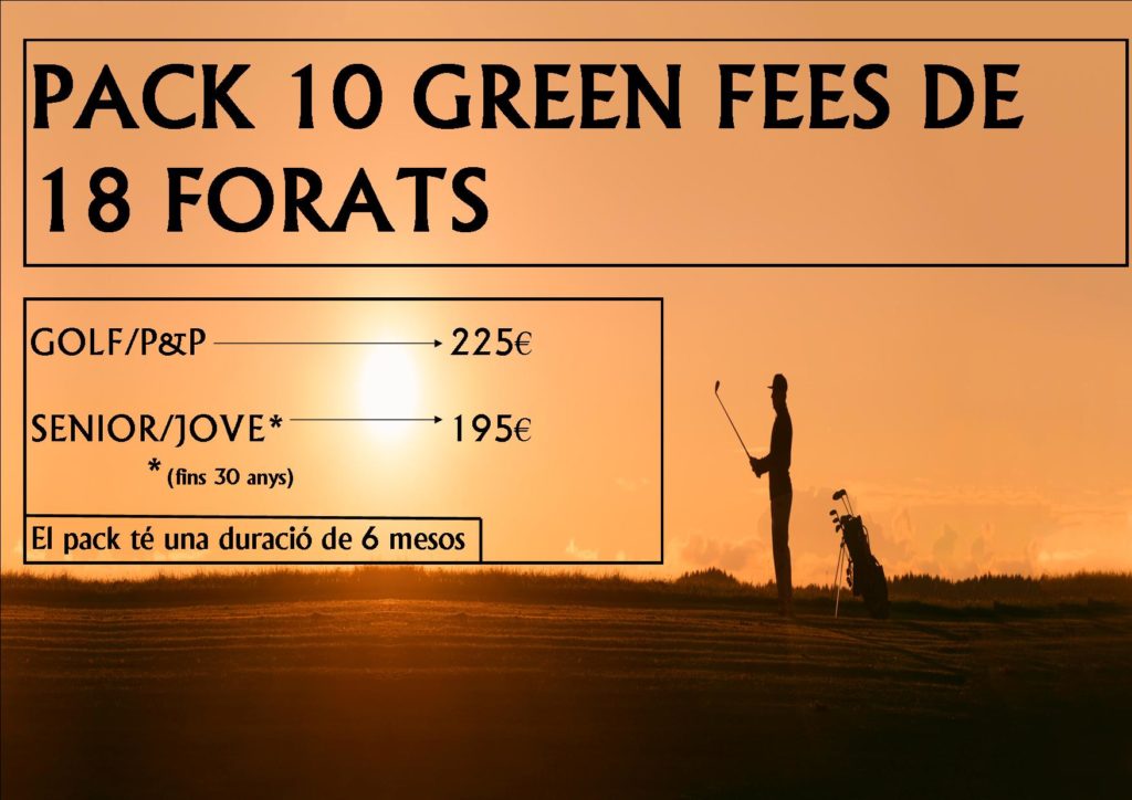 PACK 10 GREEN FEES